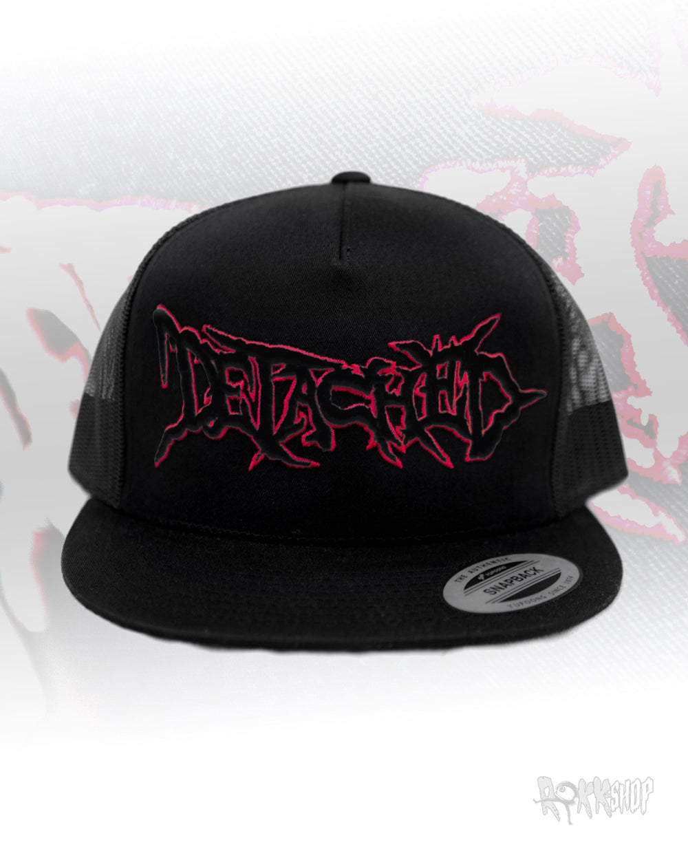 Embroidered Flat Bill Snapback