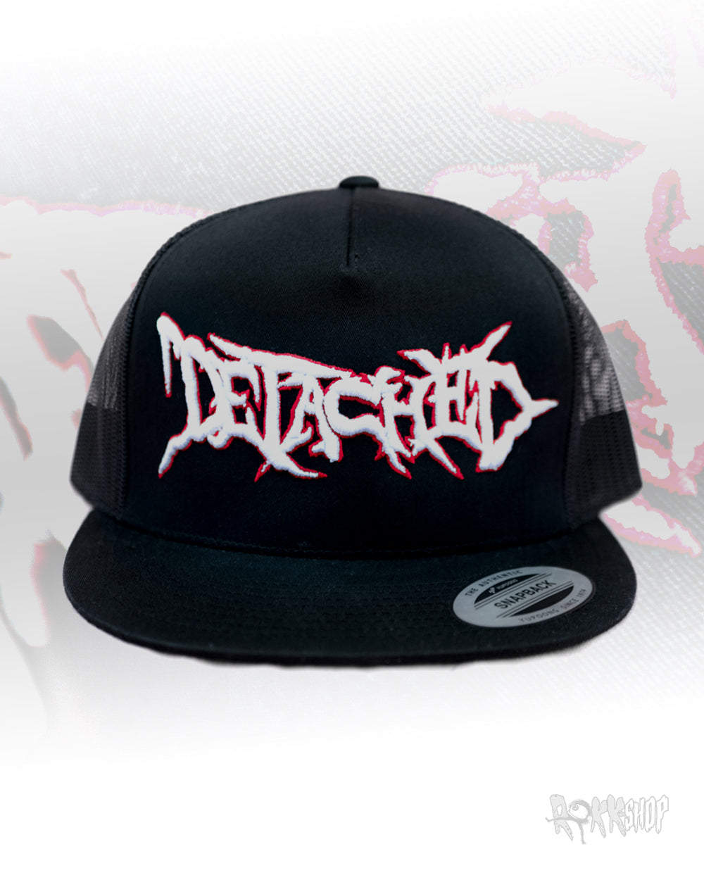 Embroidered Flat Bill Snapback